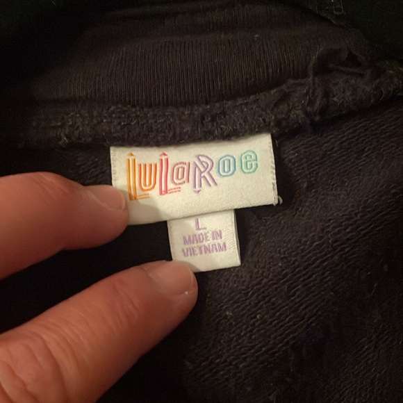 Lularoe size large black moto jacket - Picture 2 of 9